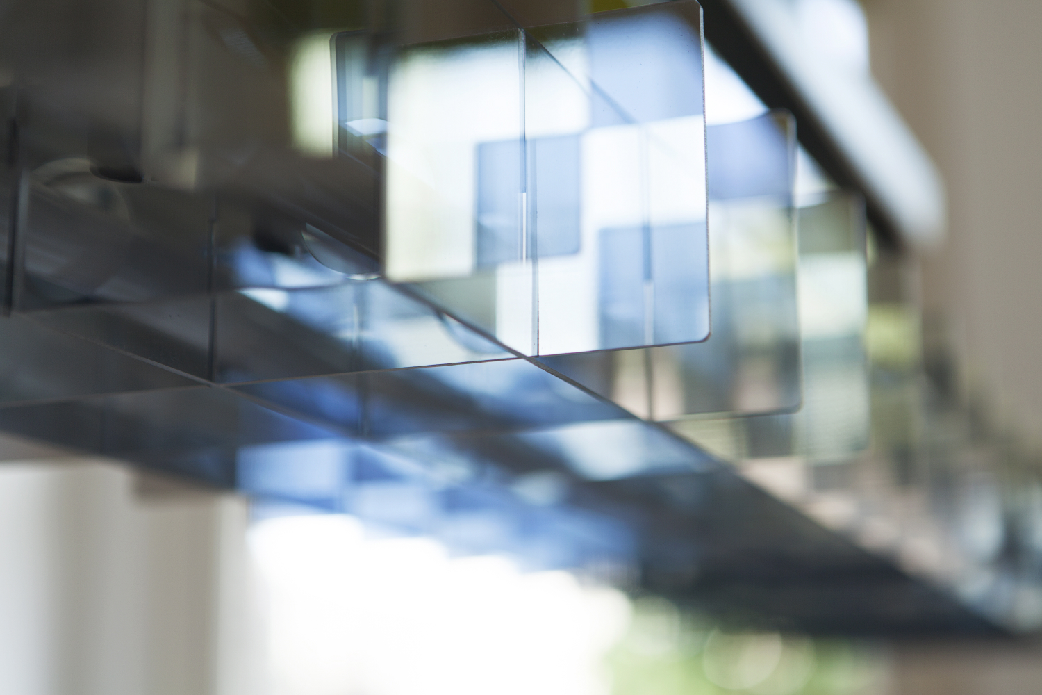 Lamp ”two way mirror” Acrylaat, caleidoscopisch effect