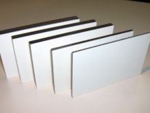 HPL Kern Compact, reclameplaat wit