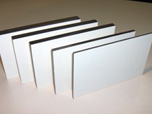 HPL Kern Compact, reclameplaat wit